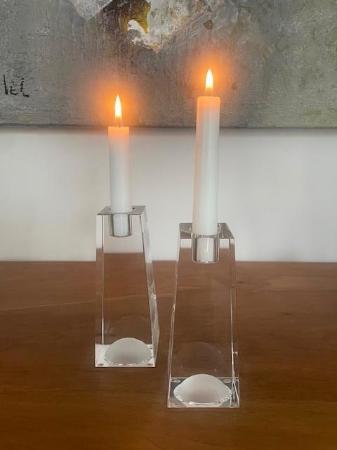 Twee kristallen kandelaars van Rosenthal, nieuw, Huis en Inrichting, Woonaccessoires | Kandelaars en Kaarsen, Nieuw, Kandelaar