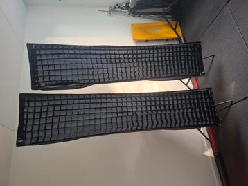 Tweemaal Godox softbox 40x180cm met grid beschikbaar voor biedingen