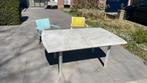 Tuintafel, alluminium en hard hout, Ophalen, Zo goed als nieuw, Rechthoekig, Hout