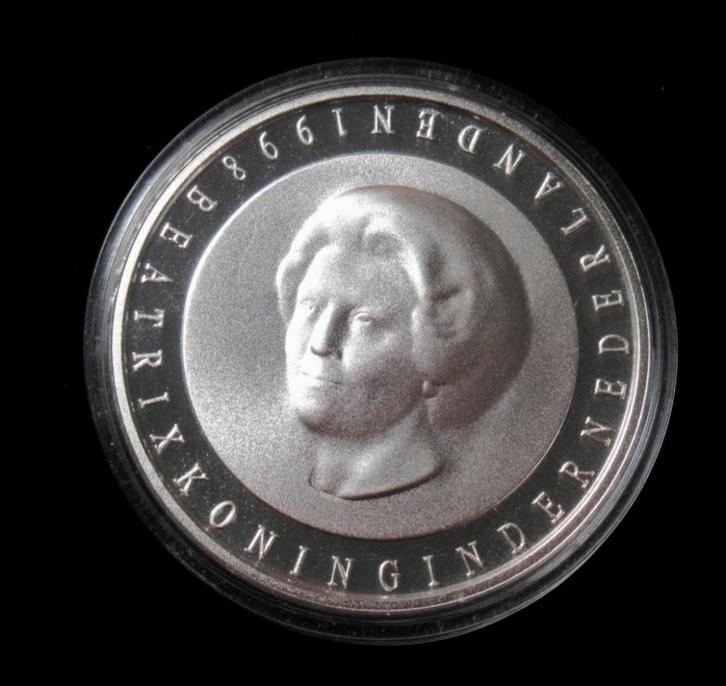 Nederland 50 gulden 1998, Vrede van Munster, zilver, Proof, Postzegels en Munten, Munten | Nederland, Losse munt, 50 gulden, Koningin Beatrix