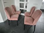 Stijlvolle eetkamerstoelen Dutchbone Cassidy velvet rose, Huis en Inrichting, Stoelen, Ophalen, Gebruikt, Overige kleuren, Eén