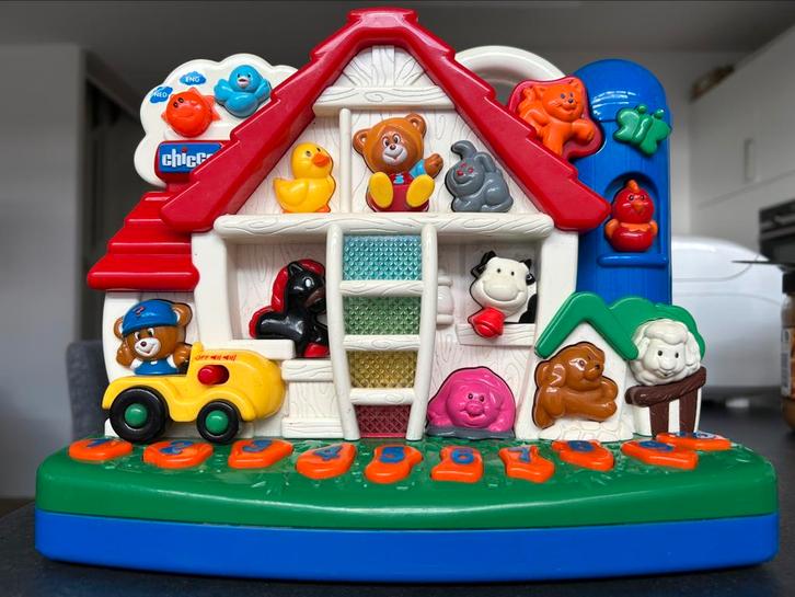 Chicco boerderij leer woordjes en getallen, Kinderen en Baby's, Speelgoed | Babyspeelgoed, Gebruikt, Overige typen, Ophalen