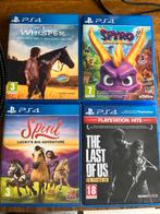 PS4 Games - Whisper, Spyro, Spirit, The Last of Us, Online, Gebruikt, 1 speler, Vanaf 3 jaar