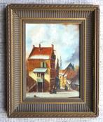 schilderij stad gezicht, Ophalen of Verzenden