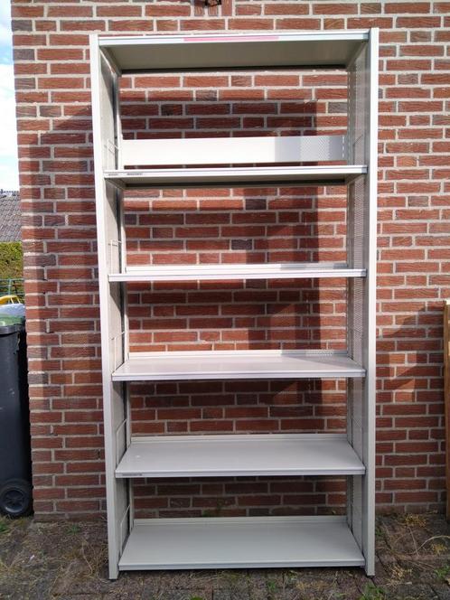 Professionele metalen Bomefa legbordstelling, 6 meter x 210h, Huis en Inrichting, Kasten | Stellingkasten, Zo goed als nieuw, Ophalen