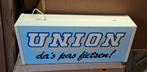 Pracht lichtbak, lichtreclame van Union fietsen🚲, Verzamelen, Merken en Reclamevoorwerpen, Ophalen, Gebruikt, ., Lichtbak of (neon) lamp