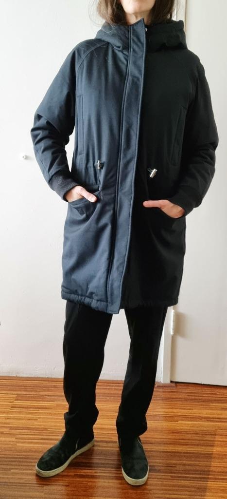 ELVINE jas, Kleding | Dames, Jassen | Winter, Zo goed als nieuw, Maat 36 (S), Zwart, Ophalen of Verzenden