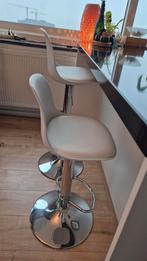 Barkrukken in hoogte verstelbaar, Huis en Inrichting, Ophalen, Gebruikt, In hoogte verstelbaar, 60 tot 90 cm