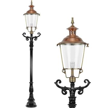Buitenlamp, lantaarn met keramische fitting en glas, gegoten beschikbaar voor biedingen