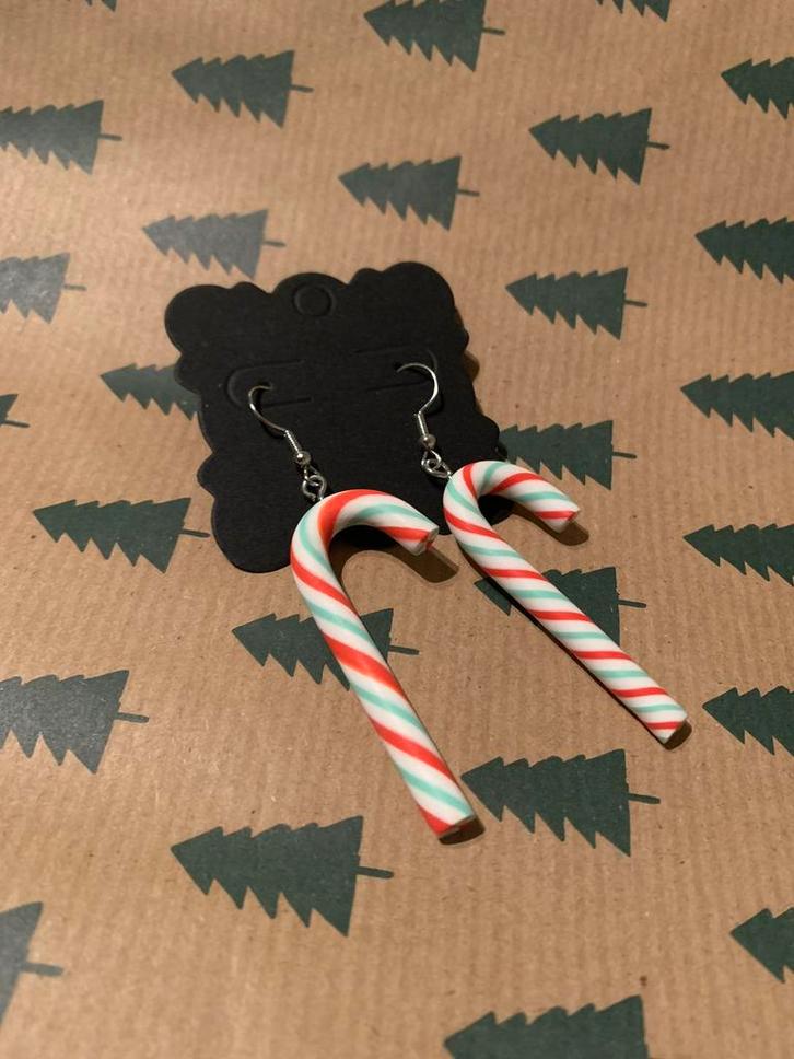 Zuurstokken, Sieraden, Tassen en Uiterlijk, Oorbellen, Nieuw, Hangers, Overige materialen, Rood, Ophalen of Verzenden