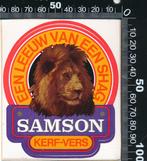 Sticker: Samson Shag - Een leeuw van een shag (1), Ophalen of Verzenden, Zo goed als nieuw, Bedrijf of Vereniging