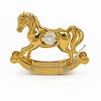 Rocking Horse 24 k verguld met Swarovski kristallen, Pjmink@casema.nl, Nieuw, Ophalen of Verzenden, Mvm detalhandel