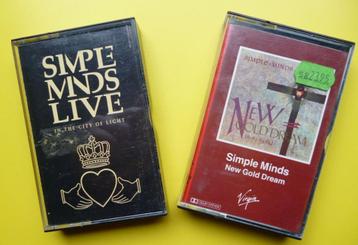 2x  Cassette bandjes  SIMPLE MINDS    origineel