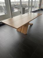 Houten Eettafel met Uniek Onderstel, Huis en Inrichting, Tafels | Eettafels, Ophalen, 100 tot 150 cm, 200 cm of meer, Zo goed als nieuw