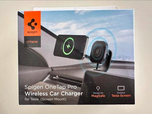 Spigen One Tap Pro Magsafe houder voor Tesla Y, Auto diversen, Carkits, Gebruikt, Ophalen of Verzenden