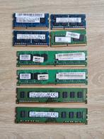 Diverse werkgeheugen modules computer/laptop, Computers en Software, RAM geheugen, Gebruikt, Ophalen of Verzenden, Laptop, DDR3