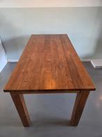 Eettafel 160x80 - Mooie massief houten (teak) tafel, Huis en Inrichting, Tafels | Eettafels, Ophalen, Gebruikt, 50 tot 100 cm