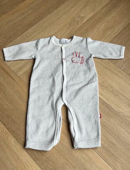 Boxpakje Nijntje, grijs/wit gestreept, mt 56, Kinderen en Baby's, Babykleding | Maat 56, Zo goed als nieuw, Jongetje of Meisje