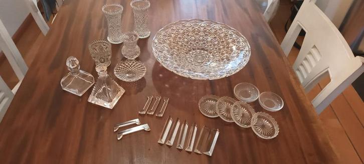 Diverse glazen/kristallen items, Antiek en Kunst, Antiek | Glas en Kristal, Ophalen of Verzenden