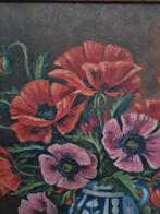 Schilderij klaprozen, Antiek en Kunst, Kunst | Schilderijen | Klassiek, Ophalen of Verzenden