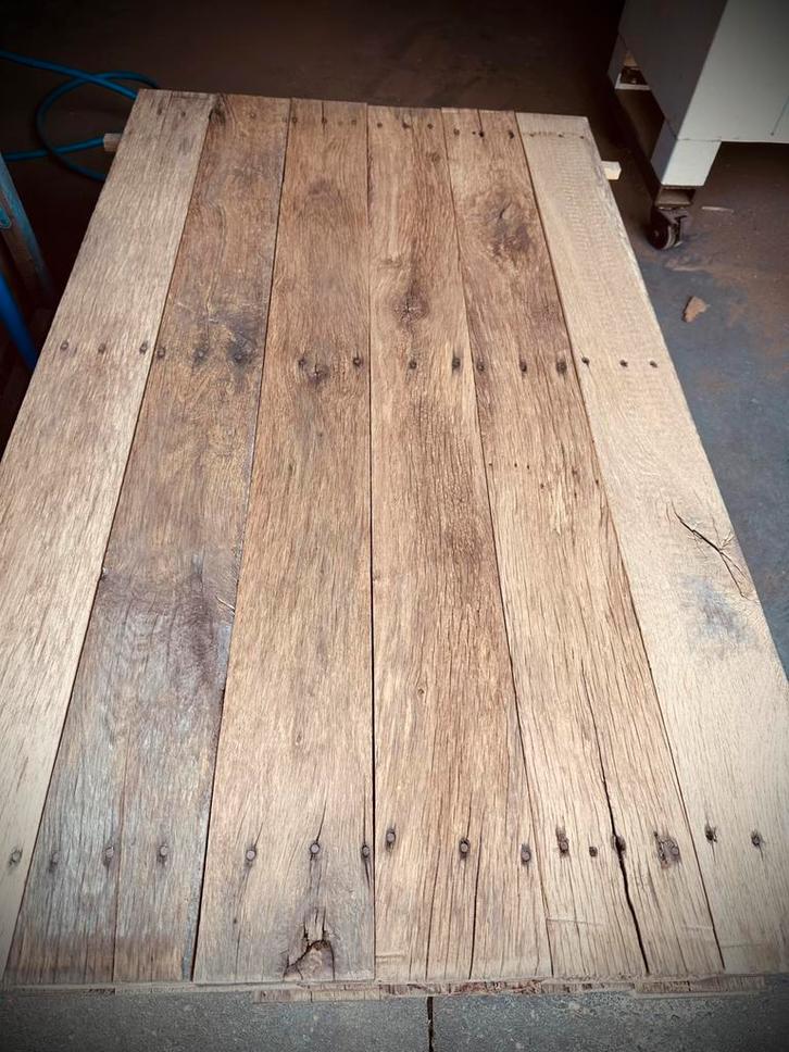 Oude eiken planken, Doe-het-zelf en Verbouw, Hout en Planken, Zo goed als nieuw, Plank, Eiken, Minder dan 200 cm, Minder dan 25 mm