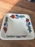 Boerenbont vierkante schaal, Huis en Inrichting, Keuken | Servies, Gebruikt, Ophalen of Verzenden, Schaal of Schalen, Aardewerk