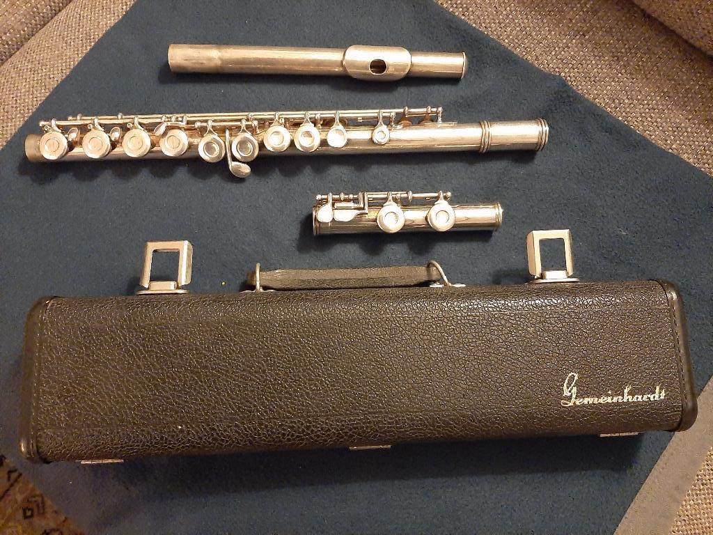 dwarsfluit merk Gemeinhardt, Muziek en Instrumenten, Ophalen, Gebruikt, Dwarsfluit, Met koffer of tas
