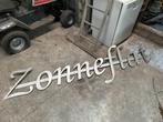 Metalen 'Zonneflat' Naambord, Ophalen, Gebruikt