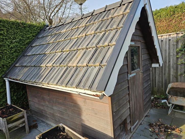 Houten Tuinhuis / Opbergruimte/ Dierenverblijf, Tuin en Terras, Bergingen en Tuinkasten, Gebruikt, Overige typen, Hout, Ophalen