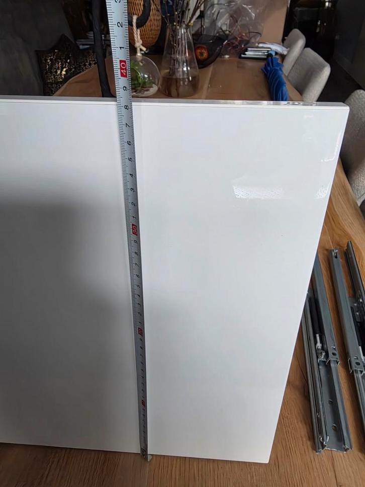 Ikea Besta Onderdelen - Hoogglans Wit, Huis en Inrichting, Kasten | Dressoirs, Gebruikt, 50 tot 100 cm, 25 tot 50 cm, Met lade(s)