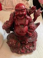 buddhabeeld met draak (rood), Huis en Inrichting, Woonaccessoires | Boeddhabeelden, Gebruikt, Ophalen