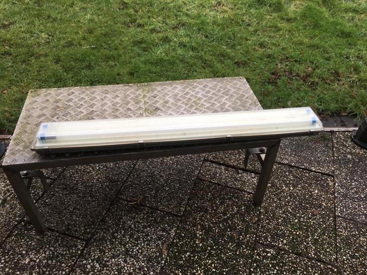 Partij tl armaturen led aematuren verlichtinggarage, Doe-het-zelf en Verbouw, Bouwverlichting, Gebruikt, Armatuur, Minder dan 50 watt