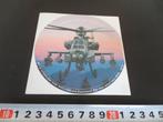 sticker leger luchtmacht heli helikopter apache, Ophalen, Zo goed als nieuw