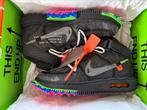 NIKE AIR FORCE 1 MID OFF-WHITE BLACK (44,5), Kleding | Heren, Schoenen, Zwart, Nike, Nieuw, Ophalen of Verzenden