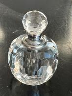 Vintage Glas kristal parfum flesje 6 cm, Ophalen of Verzenden, Zo goed als nieuw, Miniatuur