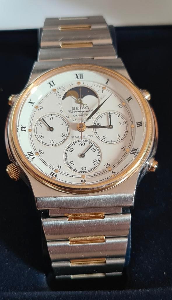 2x seiko chronographe en 1 citizen, Sieraden, Tassen en Uiterlijk, Horloges | Heren, Zo goed als nieuw, Seiko, Staal, Ophalen of Verzenden