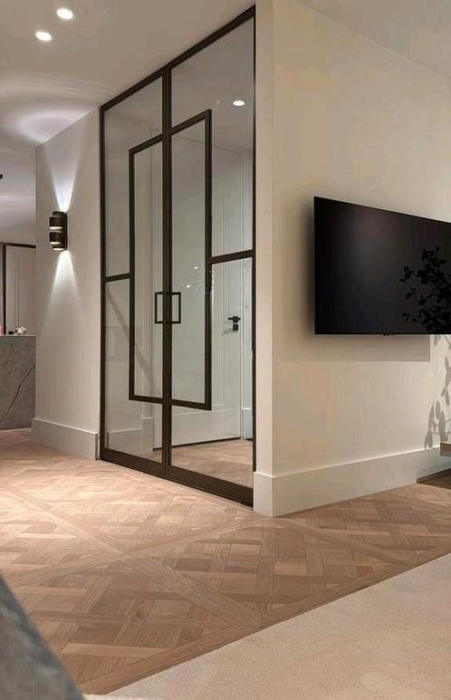 Interfloor Dynamic Versailles - uniek blokkenpatroon, Huis en Inrichting, Stoffering | Vloerbedekking, Nieuw, Vinyl, Wit, Crème