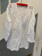 WIT KATOEN MEISJE BLOUSE, MAAT; 116, Ophalen of Verzenden, Zo goed als nieuw, Meisje, Overhemd of Blouse