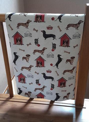~ Gobelin Deken Plaid Teckels Honden Lap Stof beschikbaar voor biedingen