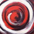 Groot abstract schilderij op linnen doek. 189,7 cm. x 120 cm, Antiek en Kunst, Kunst | Schilderijen | Abstract, Ophalen