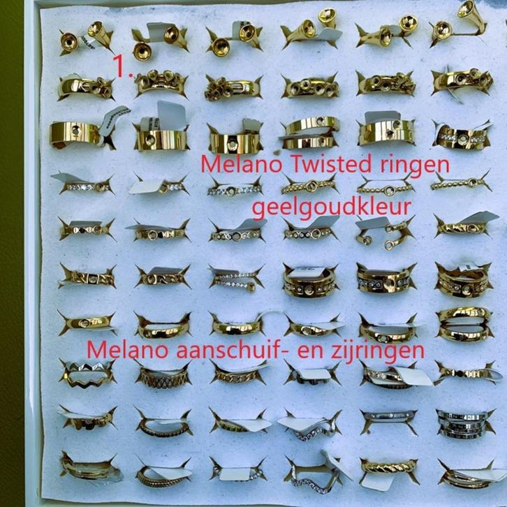 NIEUW:Melano TWISTED Ringen+Zettingen+Armbanden+Ketting+Oorb, Sieraden, Tassen en Uiterlijk, Ringen, Nieuw, Dame, 17 tot 18, Zilver