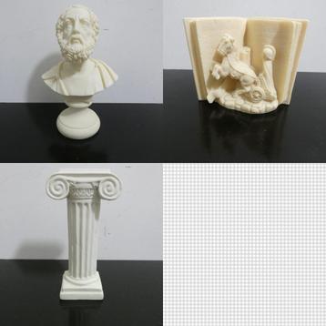 3 alabaster beeldjes in een koop [877] beschikbaar voor biedingen