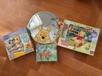 Winnie the Pooh set: drie puzzels en een schattige spiegel, Ophalen of Verzenden, 10 tot 50 stukjes, Gebruikt, 2 tot 4 jaar