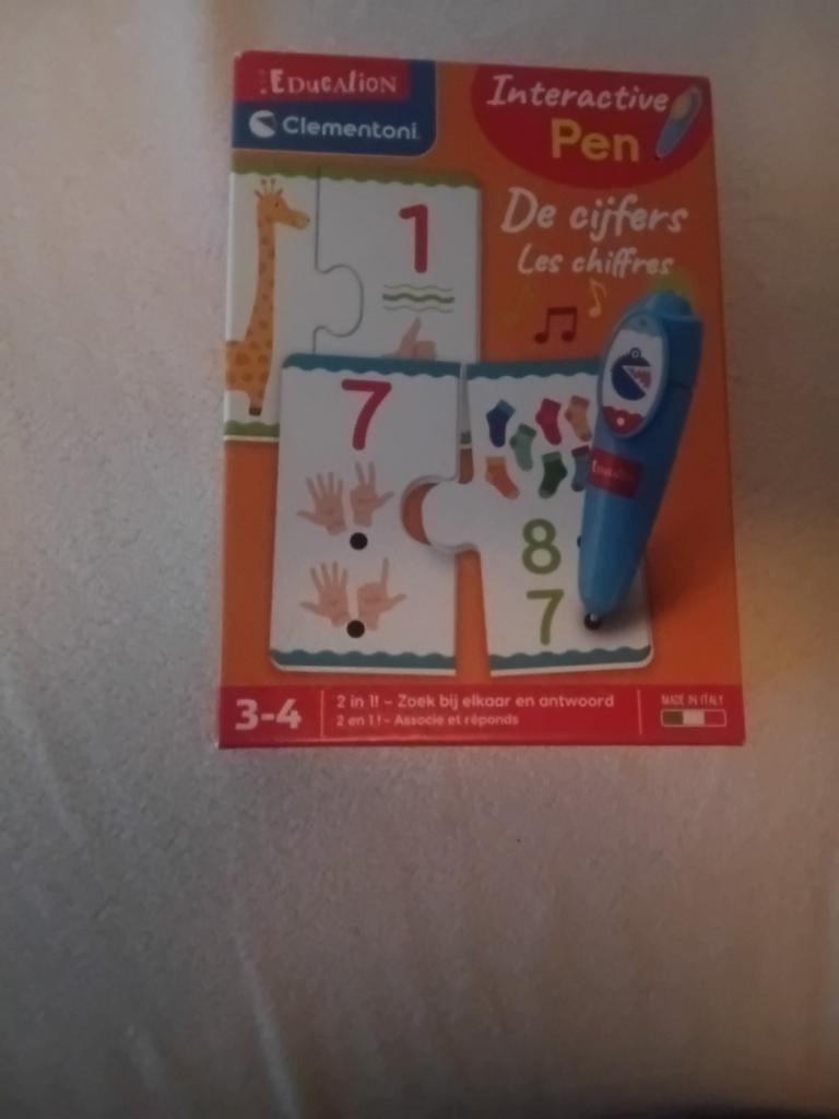 Clementoni  cijfers spel met pen, Ophalen
