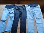 3 lange zwangerschapsbroeken diverse maten, Blauw, Maat 42/44 (L), Ophalen of Verzenden, Zo goed als nieuw