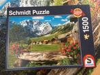 Puzzel 1500 stukjes, Schmidt “Karwendel Massief”, Ophalen of Verzenden, Gebruikt, Legpuzzel