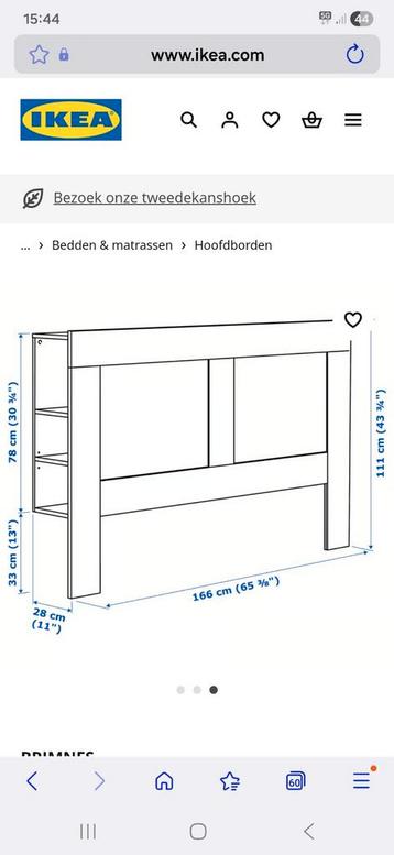 Ikea Brimnes Hoofdbord - Ikea - afbeelding 2