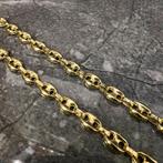 14k gouden ketting koffieboon schakel italy, Sieraden, Tassen en Uiterlijk, Kettingen, Ophalen of Verzenden, Zo goed als nieuw