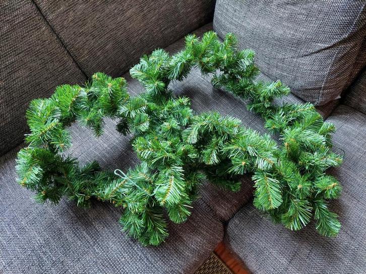 Kerstversiering Kerstgroen Guirlandes Kerstslinger, Diversen, Kerst, Gebruikt, Ophalen