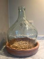 Glazen stolp met onderzetter - Landelijke stijl, Ophalen of Verzenden, Zo goed als nieuw